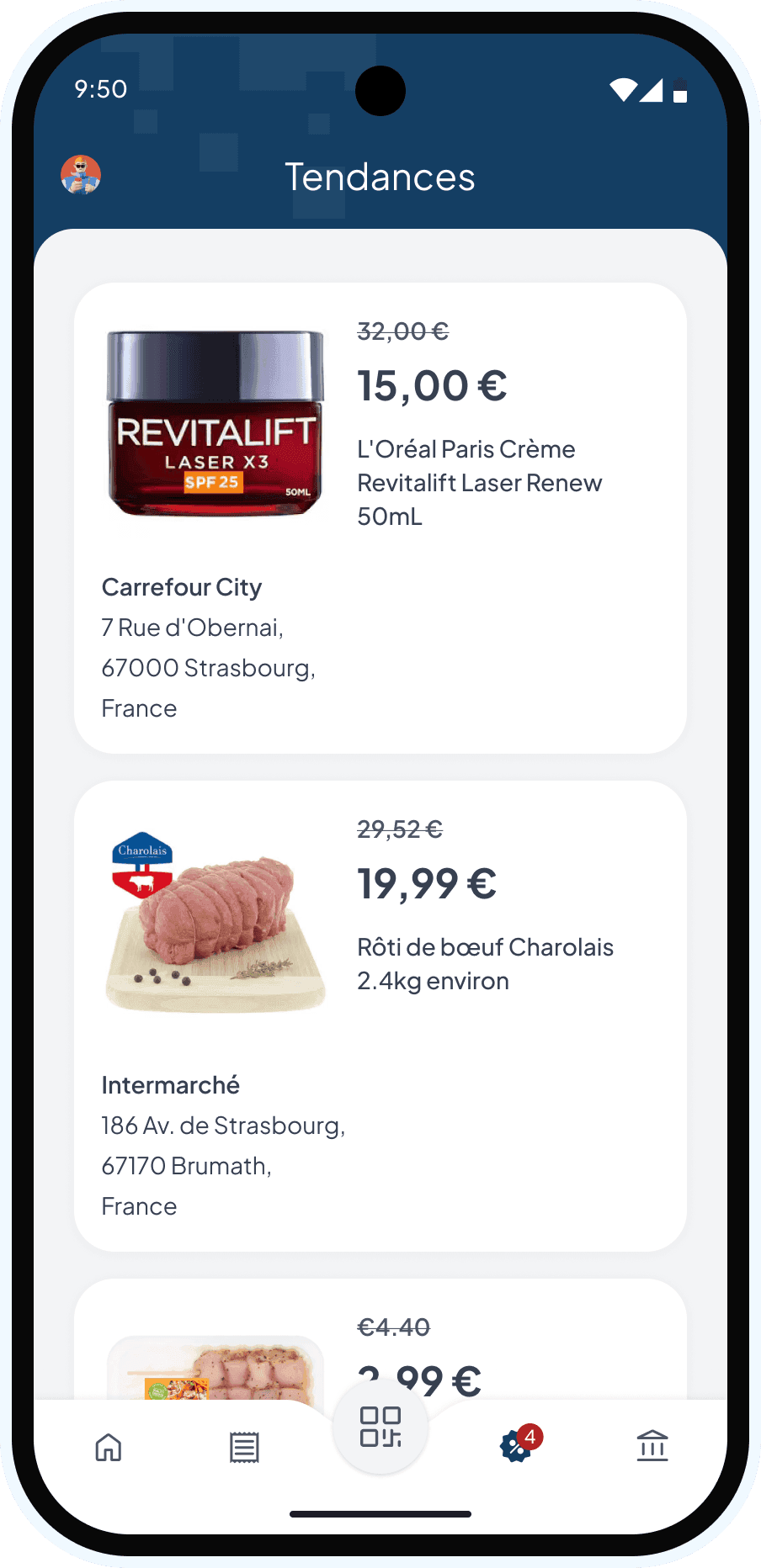 Réductions sur mesure